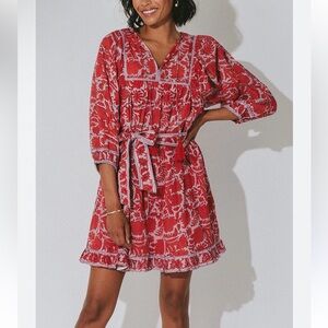 Cleobella Kaz Mini Dress Flora Large